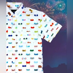 NWT 7-Strong Brand x Disney 'Park Ears' Button Up Short Sleeved Shirt Size 3XL